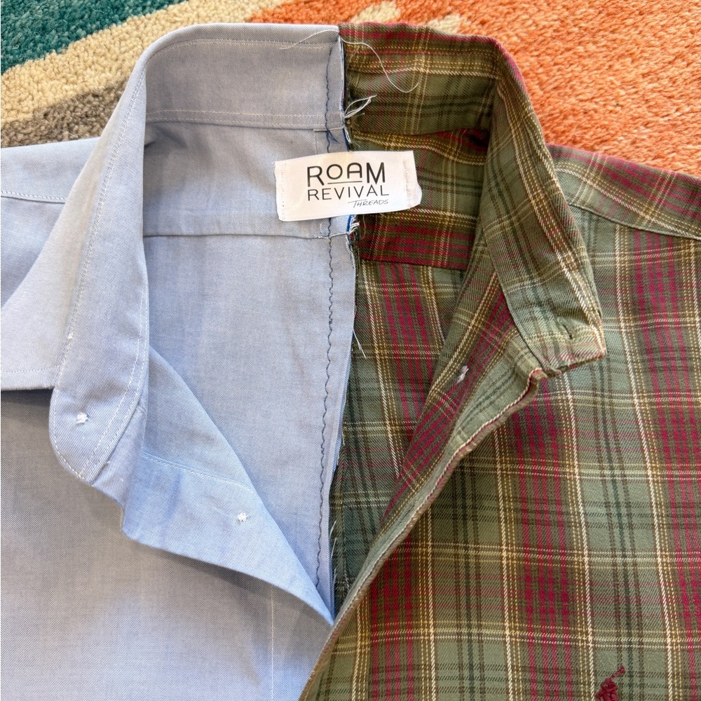 Reworked Unisex Button Down Shirt - Picture 5 of 9